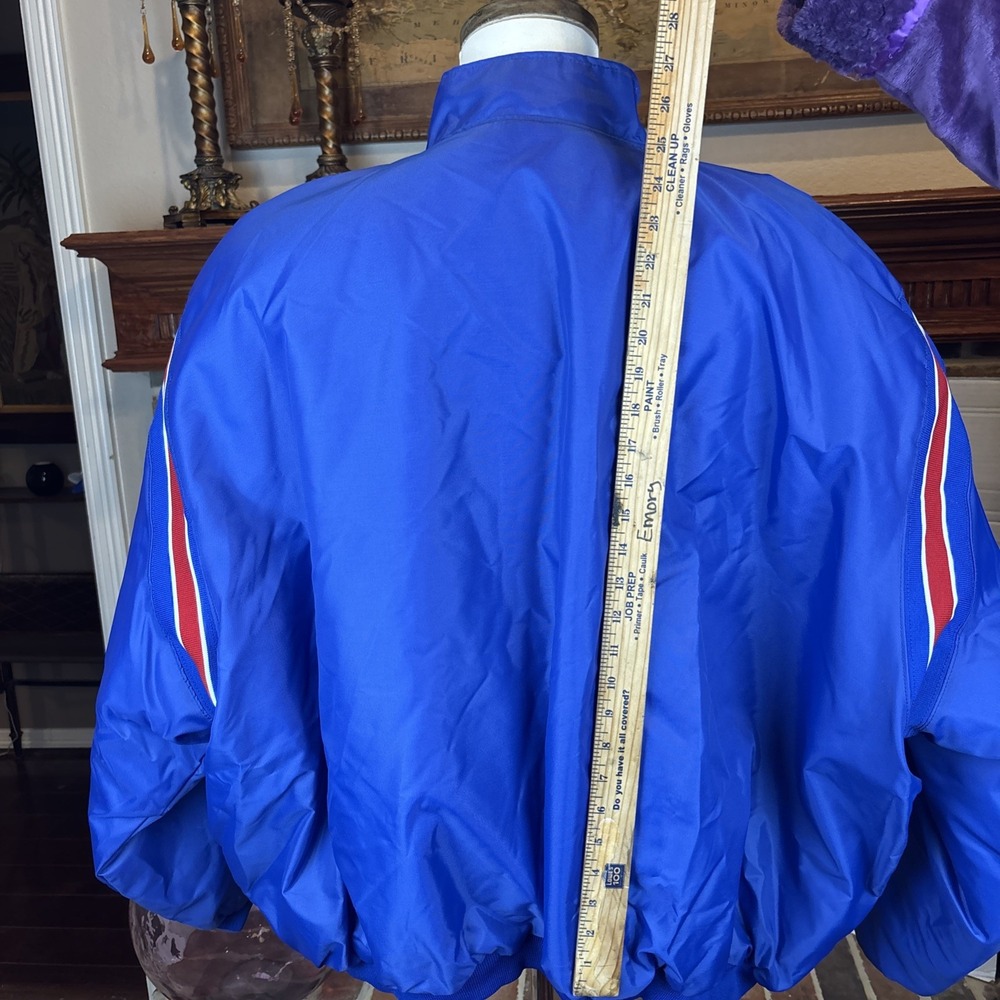 Vintage DeLong Bomber Jacket Royals MLB Baseball Size 6XL - Picture 4 of 5